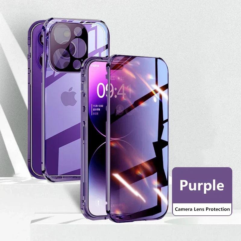Phone Case Full-Cover Privacy Screen Magnetic Closure