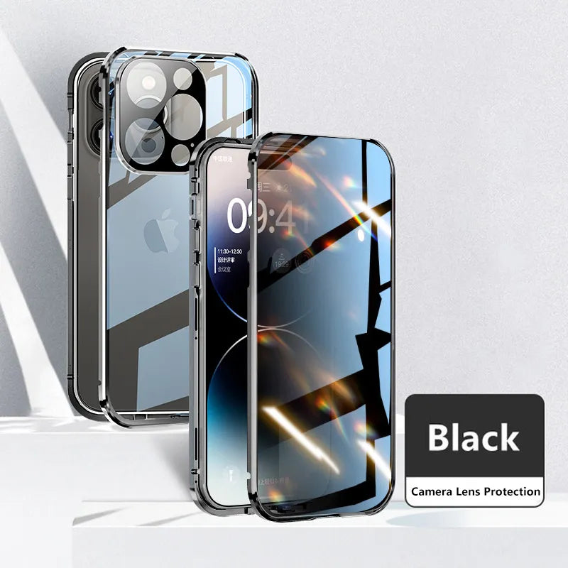 Phone Case Full-Cover Privacy Screen Magnetic Closure