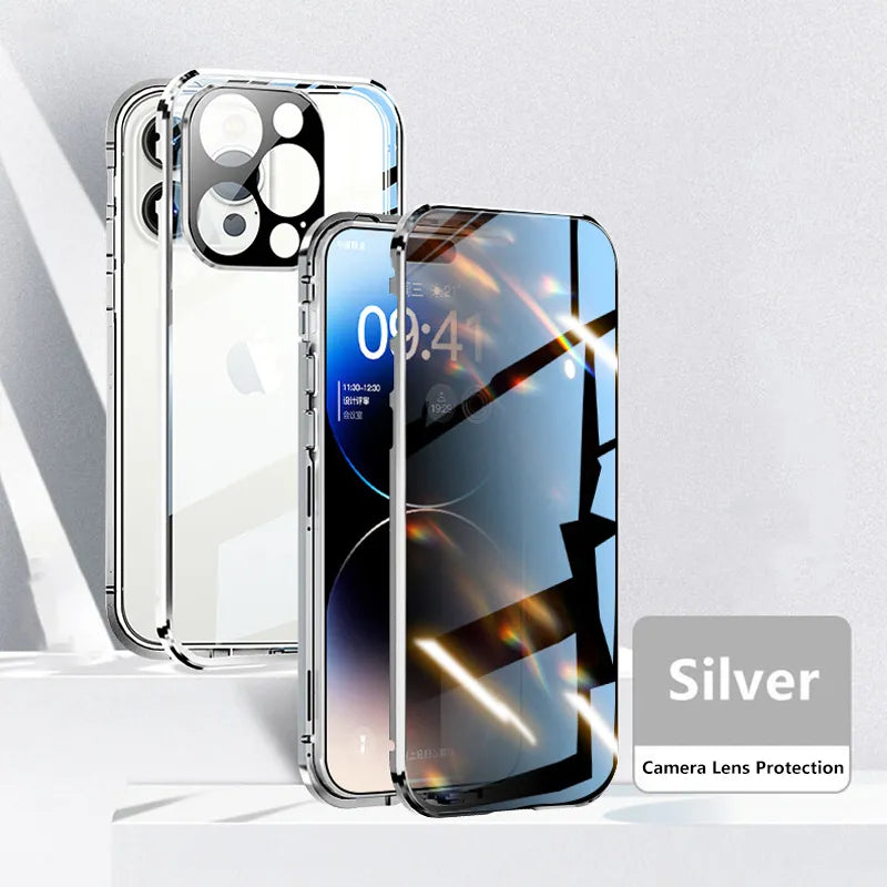 Phone Case Full-Cover Privacy Screen Magnetic Closure