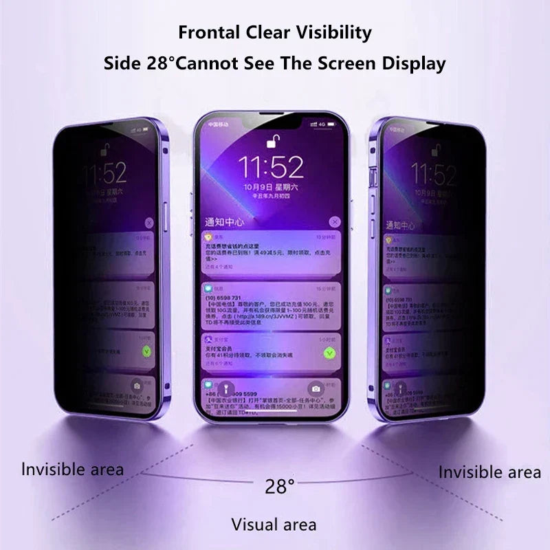 Phone Case Full-Cover Privacy Screen Magnetic Closure