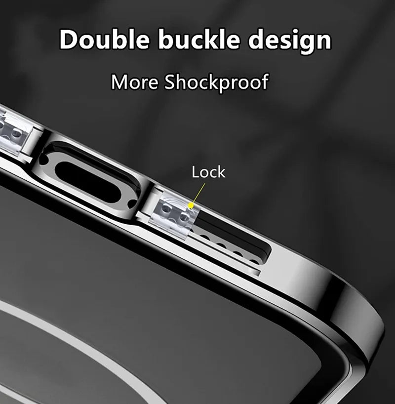 Phone Case Full-Cover Privacy Screen Magnetic Closure