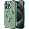 Phone Case Glitter Finish Magnetic Wireless Charging Compatible