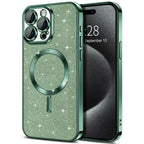 Phone Case Glitter Finish Magnetic Wireless Charging Compatible