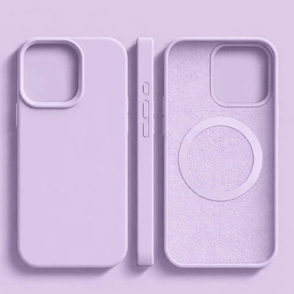 Phone Case Impact-Resistant Silicone Magnetic Charging Compatible