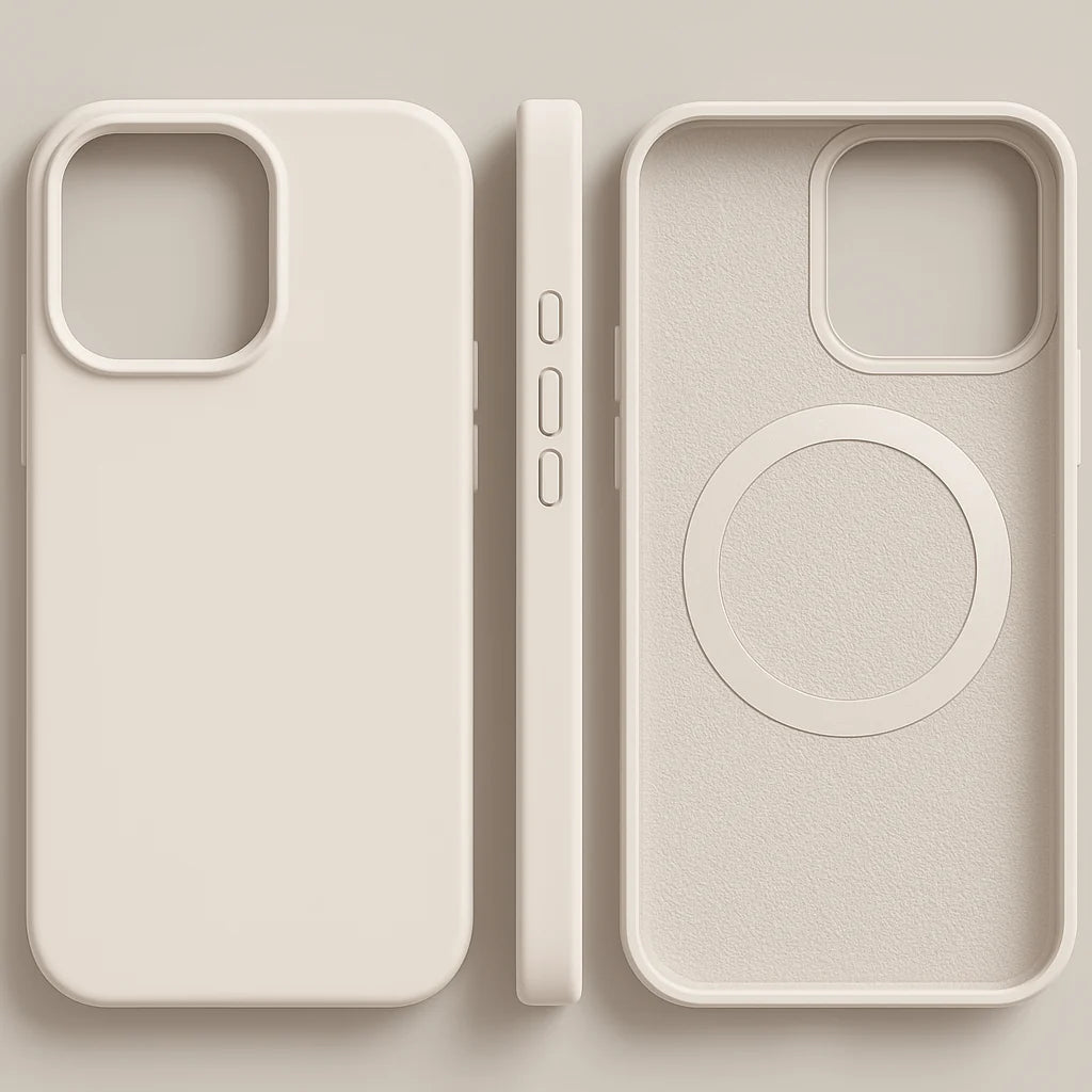 Phone Case Impact-Resistant Silicone Magnetic Charging Compatible