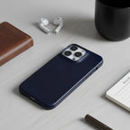 Phone Case Oiled Leather Shock-Absorbing Raised Camera Protection