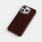 Phone Case Oiled Leather Shock-Absorbing Raised Camera Protection