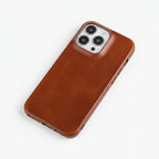 Phone Case Oiled Leather Shock-Absorbing Raised Camera Protection