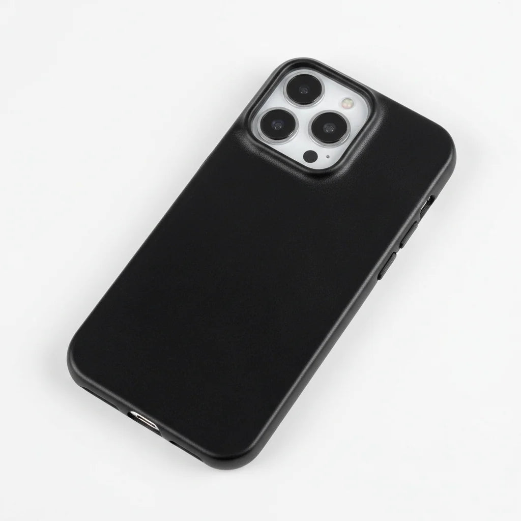 Phone Case Oiled Leather Shock-Absorbing Raised Camera Protection