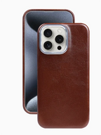 Phone Case Oiled Leather Shock-Absorbing Raised Camera Protection
