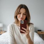 Phone Case Oiled Leather Shock-Absorbing Raised Camera Protection