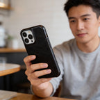 Phone Case Oiled Leather Shock-Absorbing Raised Camera Protection