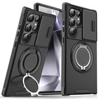 Phone Case Shock-Absorbing Sliding Camera Cover Magnetic Wireless Charging