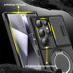 Phone Case Shock-Absorbing Sliding Camera Cover Magnetic Wireless Charging