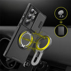 Phone Case Shock-Absorbing Sliding Camera Cover Magnetic Wireless Charging