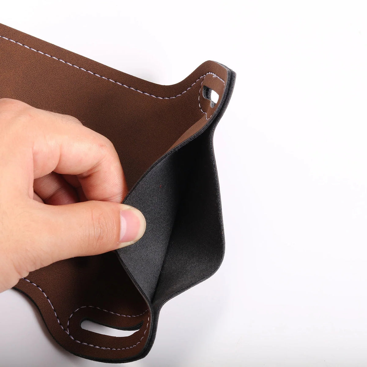 Phone Holder PU Leather Hands-Free Waist-Worn