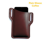 Phone Holder PU Leather Hands-Free Waist-Worn