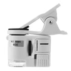 Phone Microscope 60X Magnification Clip-On With Built-In Lights