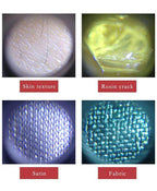 Phone Microscope 60X Magnification Clip-On With Built-In Lights