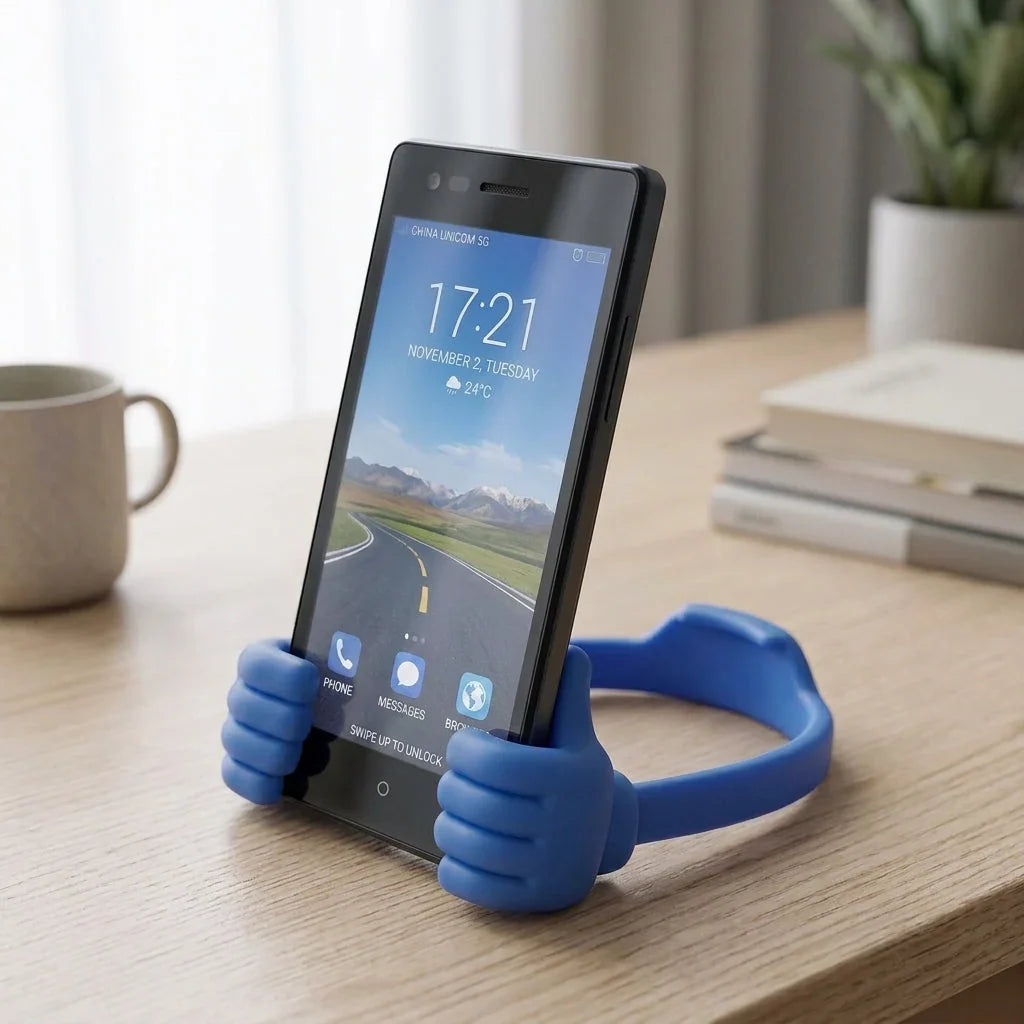 Phone Stand Compact Non-Slip Vertical & Horizontal Viewing
