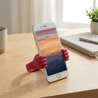 Phone Stand Compact Non-Slip Vertical & Horizontal Viewing