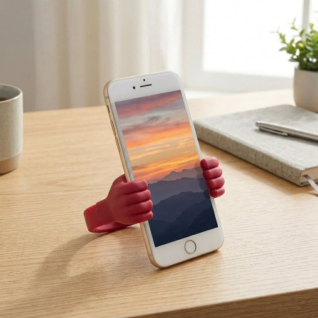 Phone Stand Compact Non-Slip Vertical & Horizontal Viewing