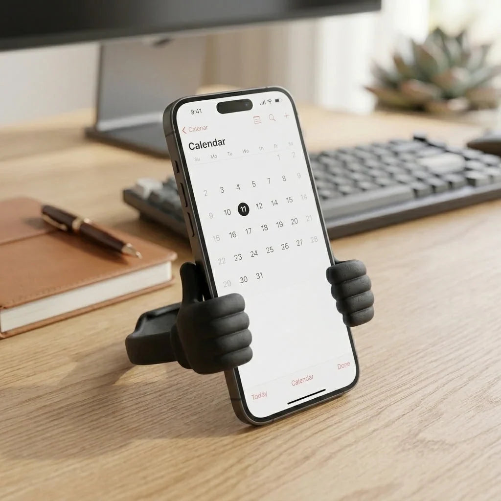 Phone Stand Compact Non-Slip Vertical & Horizontal Viewing