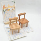 Phone Stand Natural Wood Compact Design