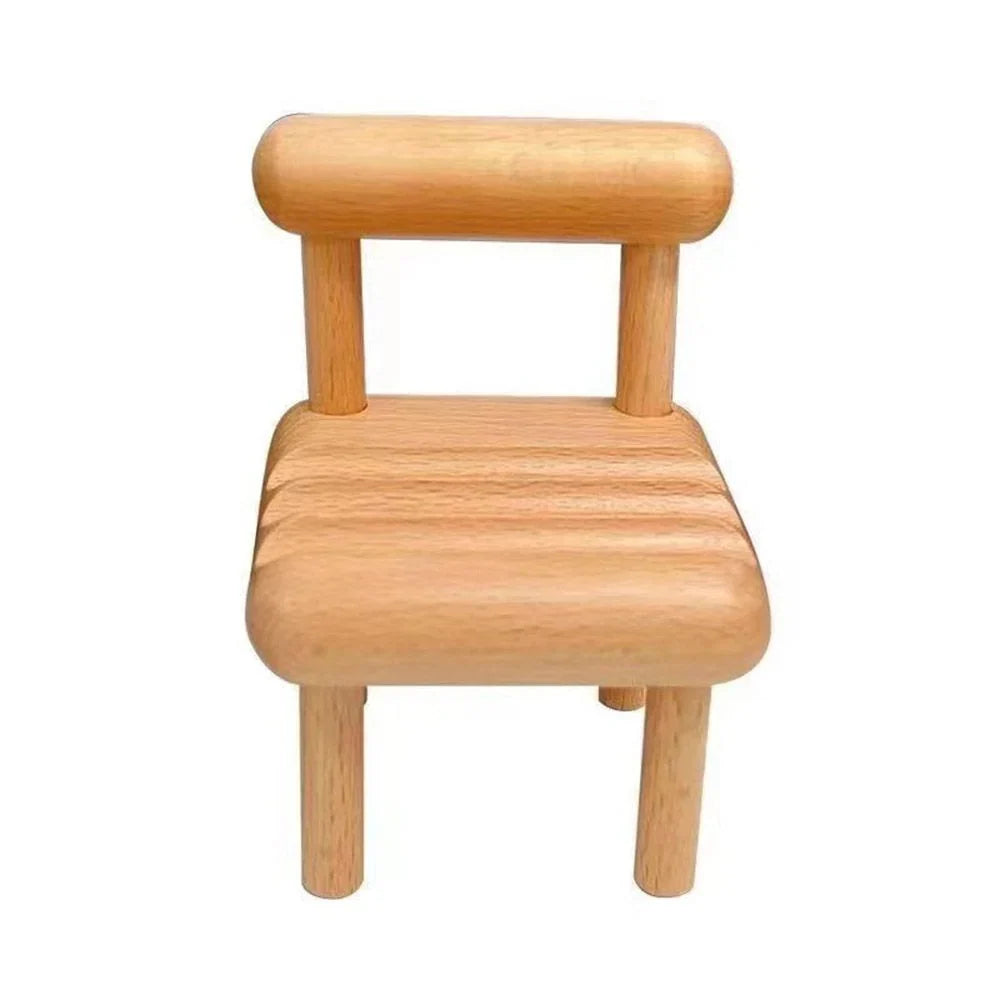 Phone Stand Natural Wood Compact Design