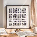 Photo Collage Frame Multi-Compartment Wall-Mounted Wood Finish