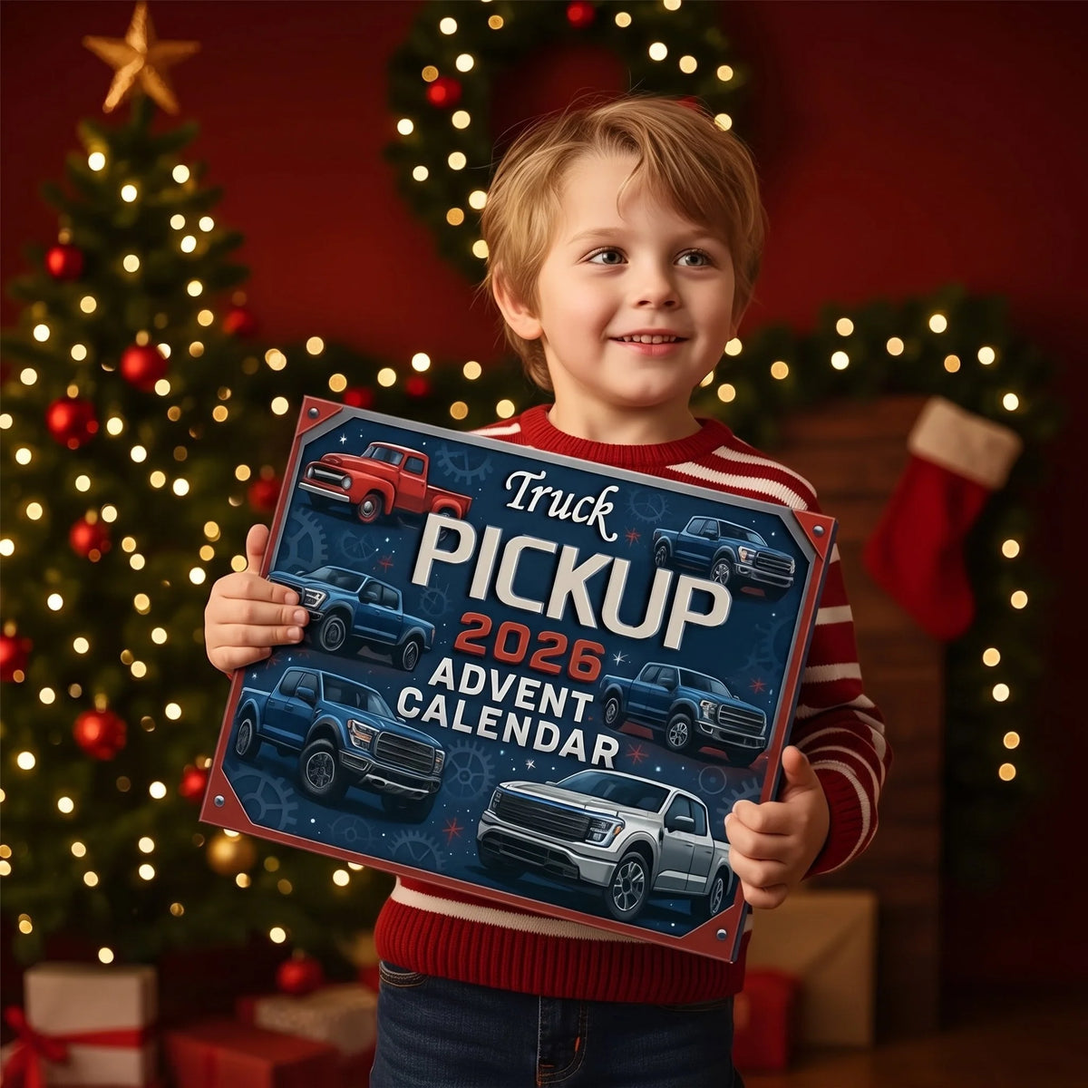 Pickup Truck Advent Calendar 24 Miniature Collectible Models