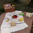 Picnic Blanket Fringed Boho Waterproof Backing