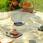 Picnic Blanket Quick-Drying Lightweight Foldable Checkered Design