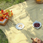 Picnic Blanket Quick-Drying Lightweight Foldable Checkered Design