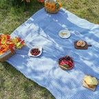 Picnic Blanket Quick-Drying Lightweight Foldable Checkered Design
