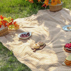 Picnic Blanket Quick-Drying Lightweight Foldable Checkered Design