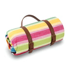 Picnic Blanket Water-Repellent Backing Foldable With Handle
