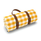 Picnic Blanket Water-Repellent Backing Foldable With Handle