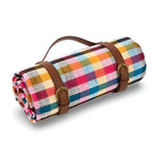 Picnic Blanket Water-Repellent Backing Foldable With Handle