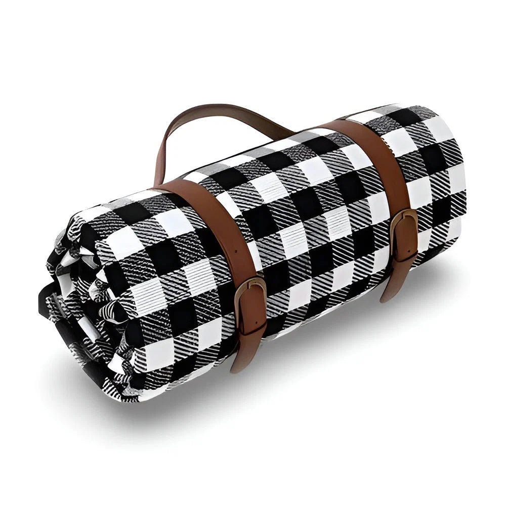 Picnic Blanket Water-Repellent Backing Foldable With Handle