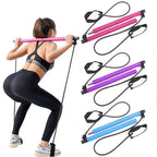 Pilates Bar Set Integrated Resistance Bands & Foot Straps