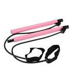 Pilates Bar Set Integrated Resistance Bands & Foot Straps