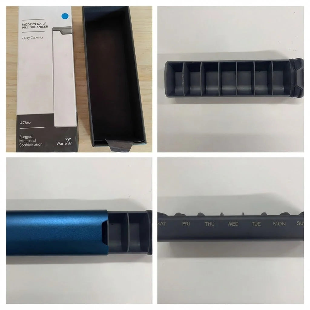 Pill Organizer 7-Day Aluminum Leak-Proof