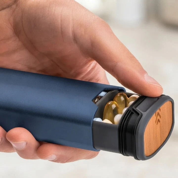 Pill Organizer 7-Day Metal Leakproof