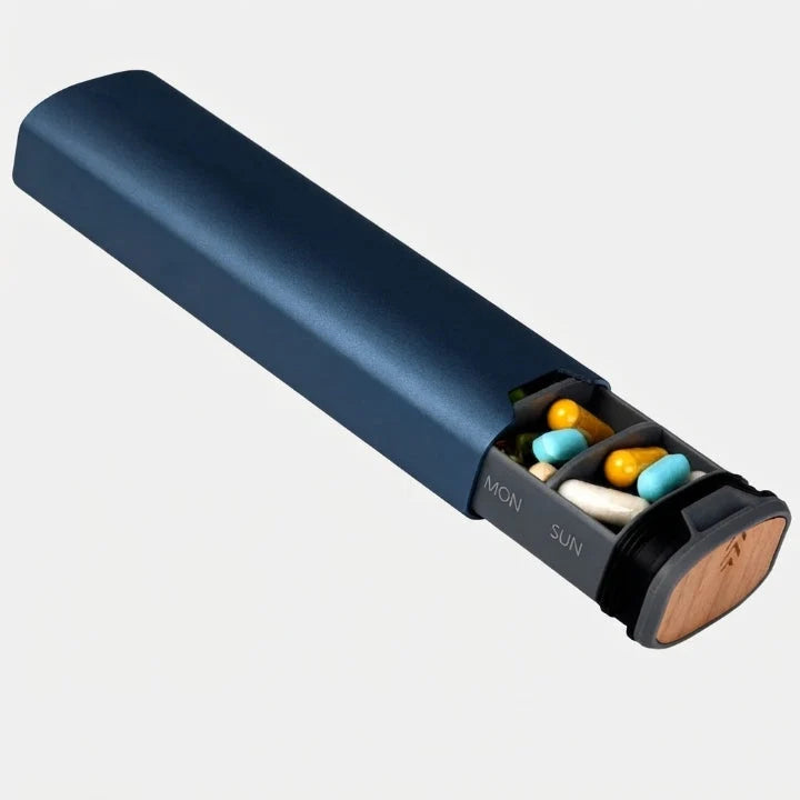 Pill Organizer 7-Day Metal Leakproof