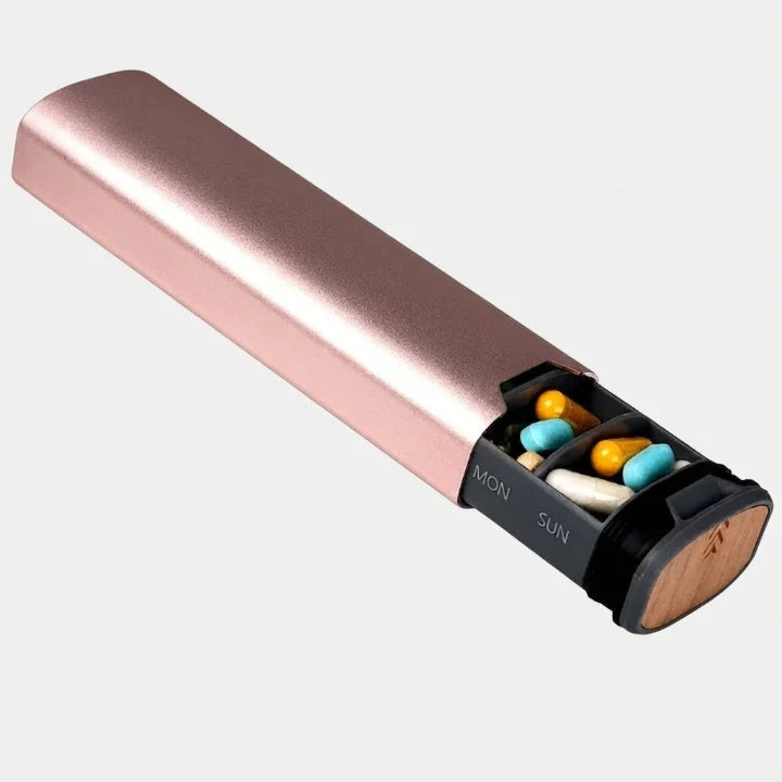 Pill Organizer 7-Day Metal Leakproof