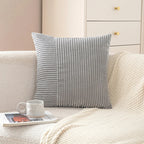 Pillow Cover Mixed-Rib Corduroy Concealed Zipper