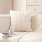 Pillow Cover Mixed-Rib Corduroy Concealed Zipper
