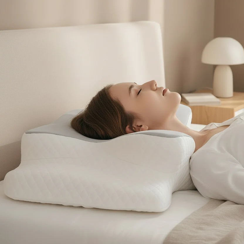 Pillow Ergonomic Contour Memory Foam Washable Cover