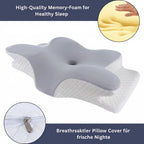 Pillow Ergonomic Contour Memory Foam Washable Cover
